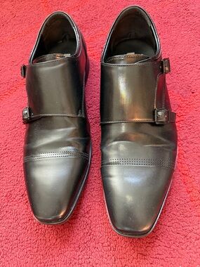 Unlisted by Kenneth Cole Black Double Monk Strap Oxfords